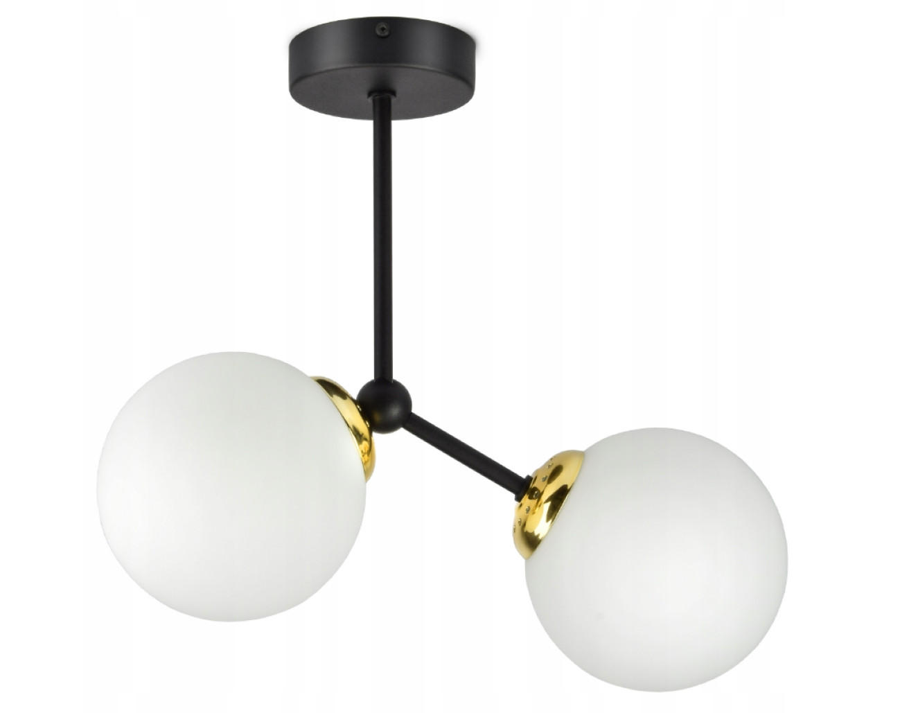PENDELLEUCHTE Milano Spot - Goldfarben/Schwarz, Glas/Metall (14/37/35cm) - kiki design