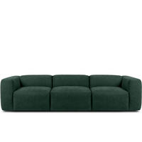 3-SITZER-MODULSOFA BUFFO mit extrem weicher und bequemer Sitzfläche, Gewebestoff, maritim - Grün, Textil (290/73/96cm) - KONSIMO®