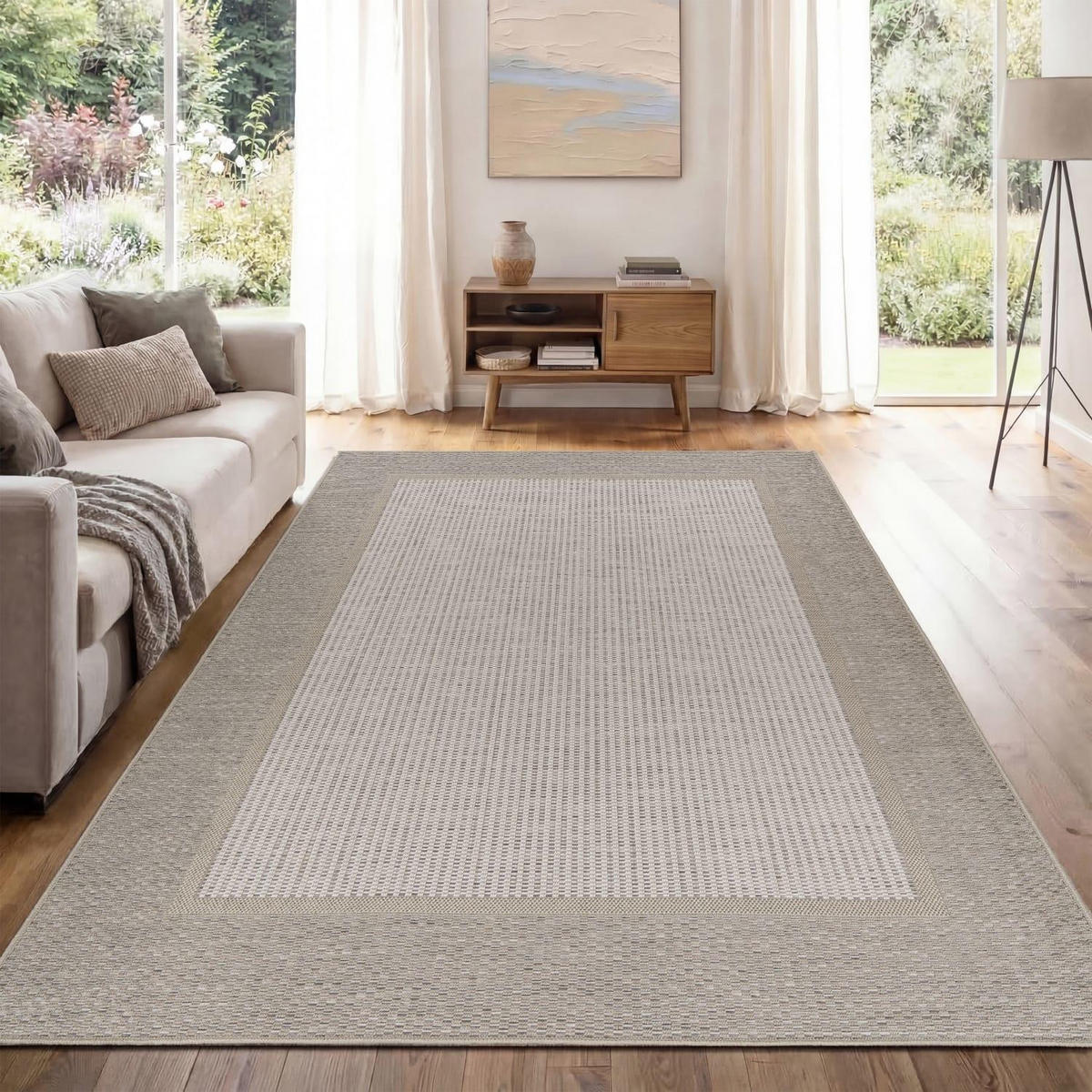 OUTDOOR-TEPPICH VERMONT 195 BEIGE 80X250 - Beige, Kunststoff (80/250cm) - Paco Home