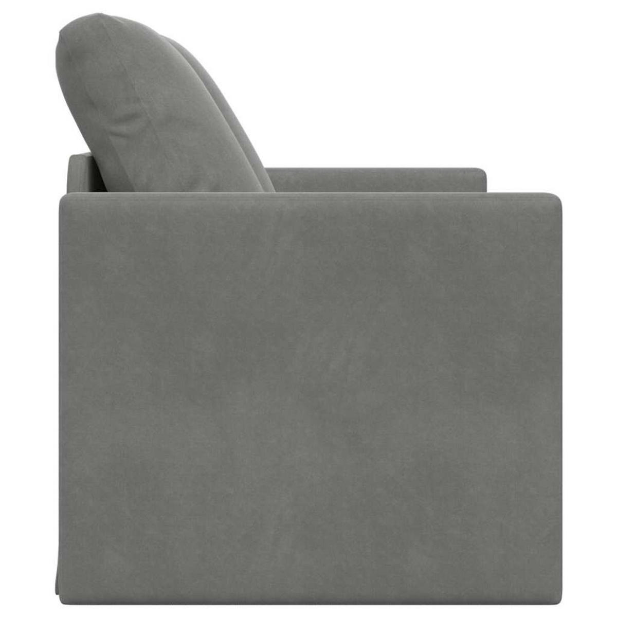 SCHLAFSOFA Brown - Dunkelgrau, Naturmaterialien (122/70/55cm) - Nettlife
