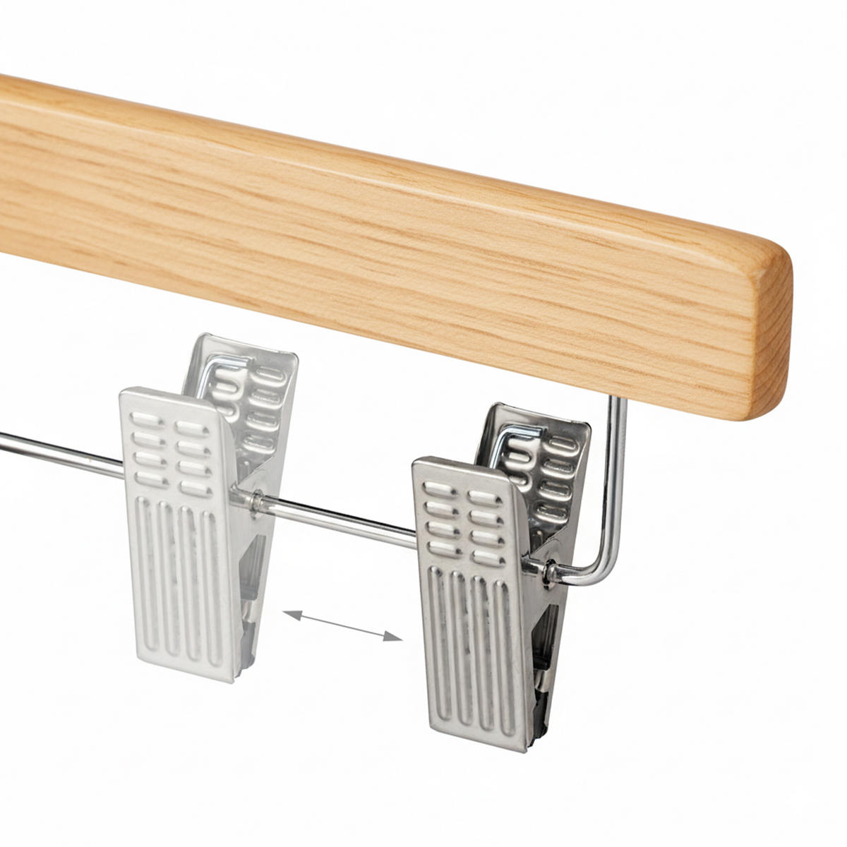 OBEŠALNIK za hlače - večbarvno, kovina/les (35.5/16/2.5cm) - Relaxdays