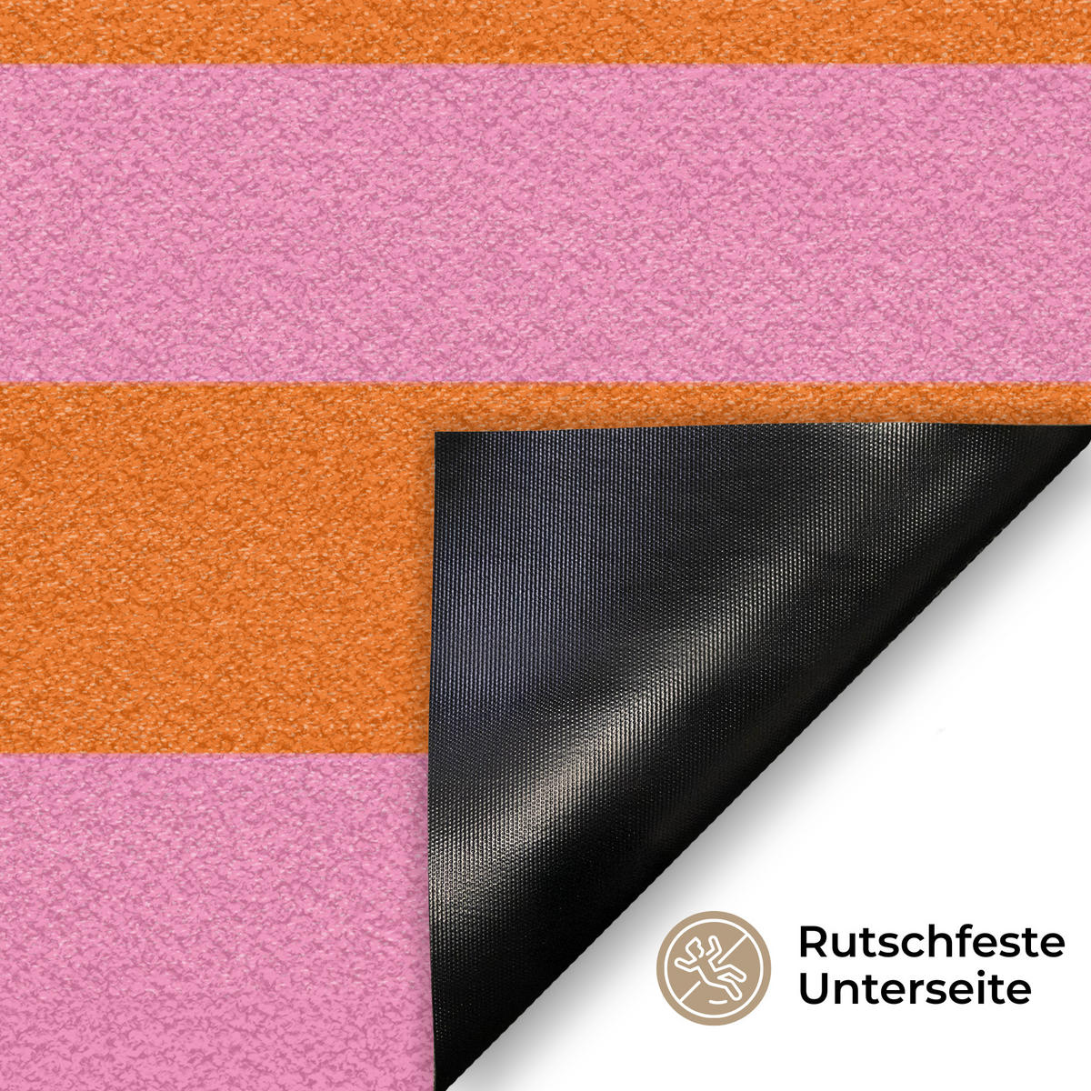 ROHOŽKA Ciao - Citát - Pruhy 90x60 cm - oranžová, plast (90/60cm) - MuchoWow