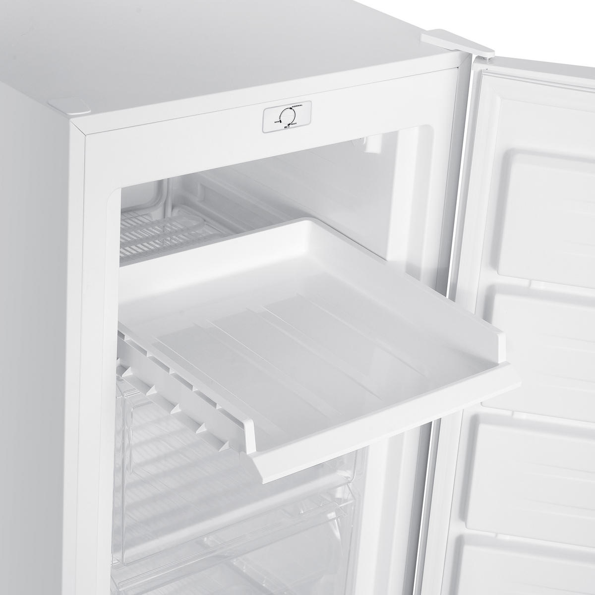 GEFRIERSCHRANK groß - 168L Nutzinhalt, 4-Sterne Gefrieren, freistehend, leise, weiß - Weiß, Kunststoff/Metall (54.4/142.6/57.1cm) - homeX