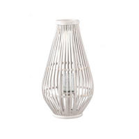 LATERNE Lysia Beige 25/25/48cm - Beige, Naturmaterialien (25/48/25cm) - PTMD Collection