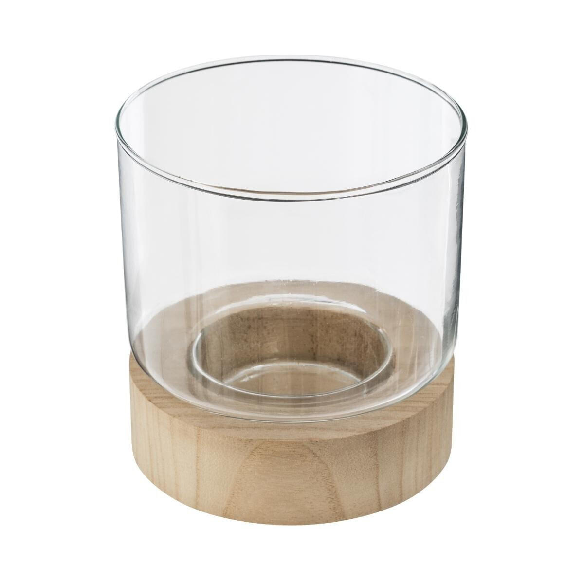 TEELICHTHALTER-SET Glas Ete 16/16/19,8 cm - Transparent, Glas (16/19.8/16cm) - Atmosphera Createur d´interieur