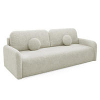 SOFA Grau RAVI Mit Bettkasten In Stoff Fredo 20 - Beige/Grau, Textil (218/90/88cm) - Sepro Meble