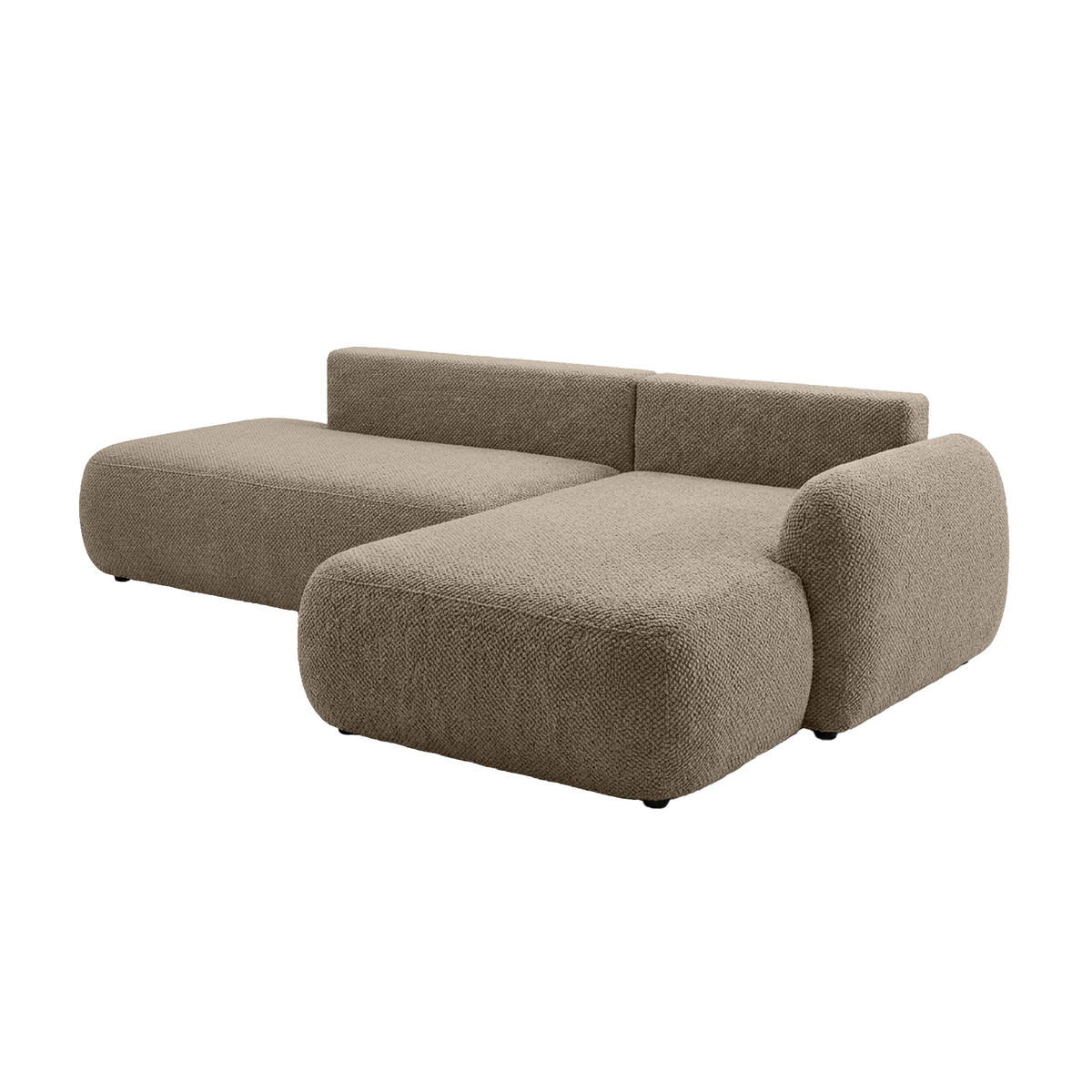 ECKSOFA Munduk I mit Schlaffunktion, Beige - Beige, Textil (302/184cm) - Fedve