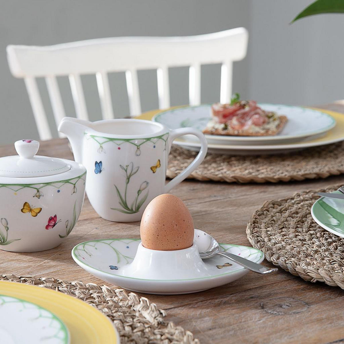 EIERBECHER Colourful Spring bunt 4er Set - Multicolor, Keramik (11.3/2.9/15.3cm) - Villeroy & Boch