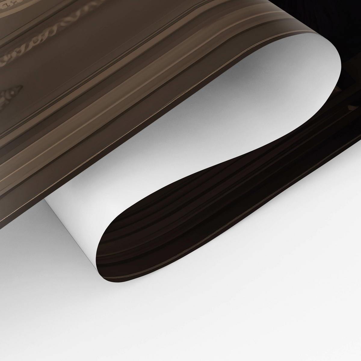 POSTER für WC Badezimmer ELEFANT in Toilette Retro Zeitung Abstraktion 30x40cm - Beige/Schwarz, Papier (30/40/40cm) - Muralo