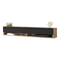 TV-ELEMENT Laitila - Eichefarben, Holzwerkstoff (180/29.5/31.5cm) - [en.casa]