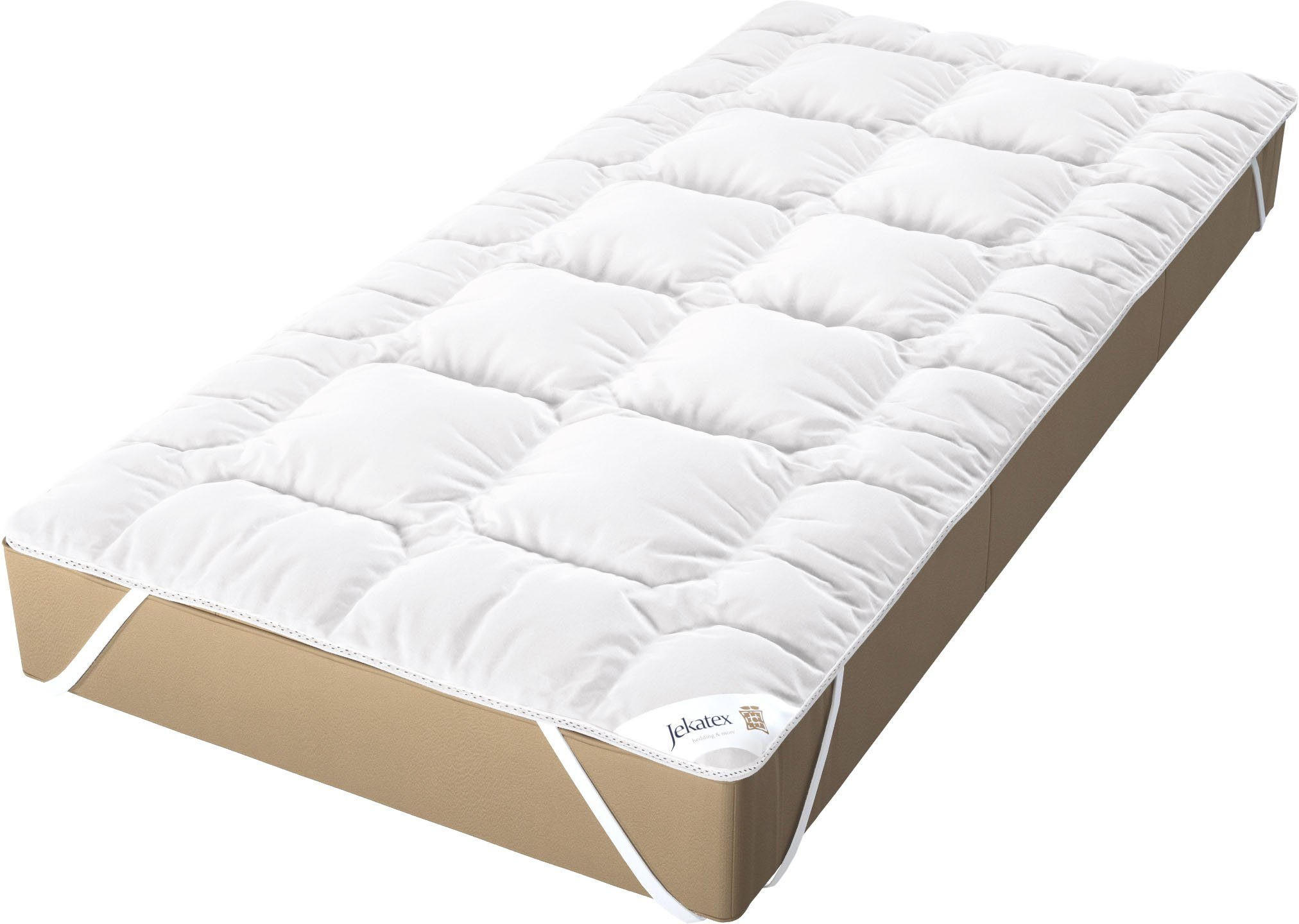 Jekatex Duo-Topper Weiß 160x200 cm