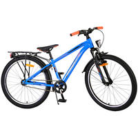 KINDERFAHRRAD Cross - Jungen - Rücktritt + Handbremse - 24 Zoll - Blau - Blau, Metall (70cm) - TPFSports