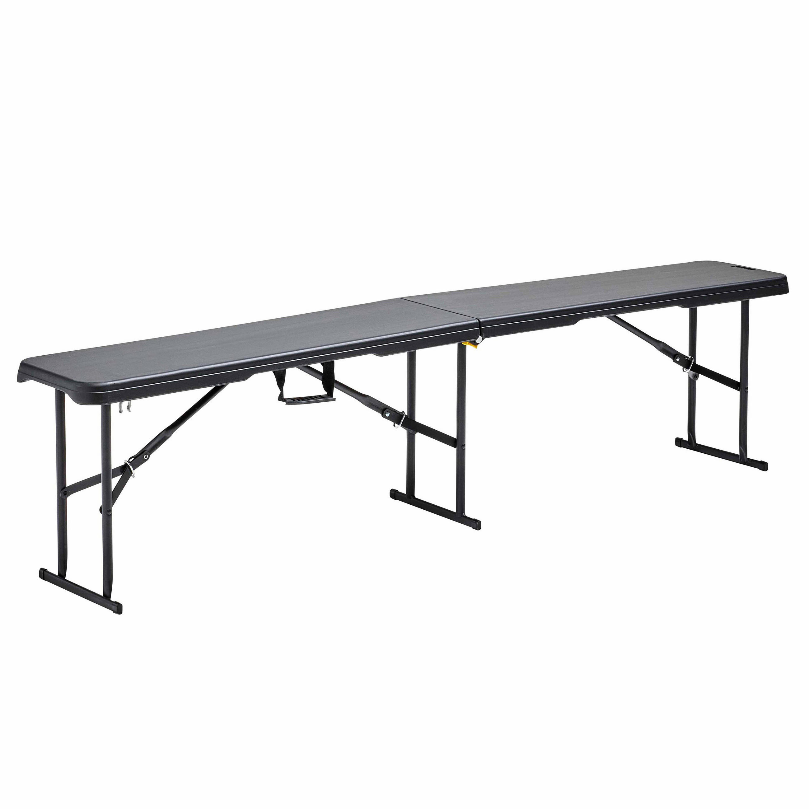 BANK klappbar, Schwarz - Schwarz, Textil - Oviala