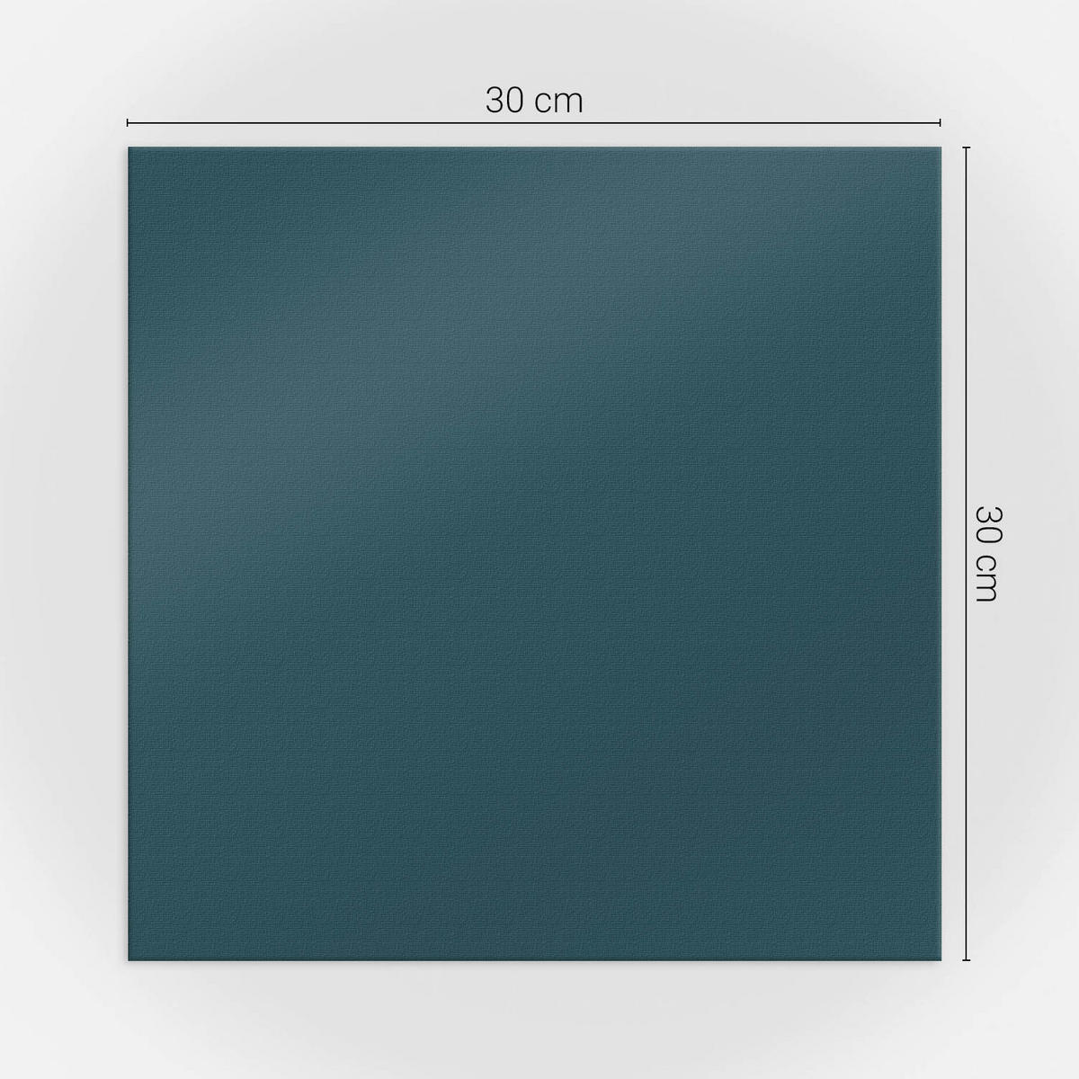 WANDPANEEL 9 Stück 30x30 cm selbstklebend Pellaro - Petrol, Kunststoff (30/1.6/30cm) - Wallfluent