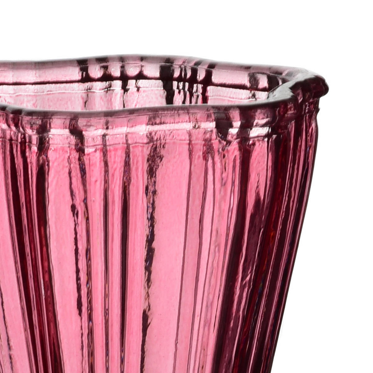 VASE Serenite Rosa Glas - Rosa, Glas (21cm) - Mondex