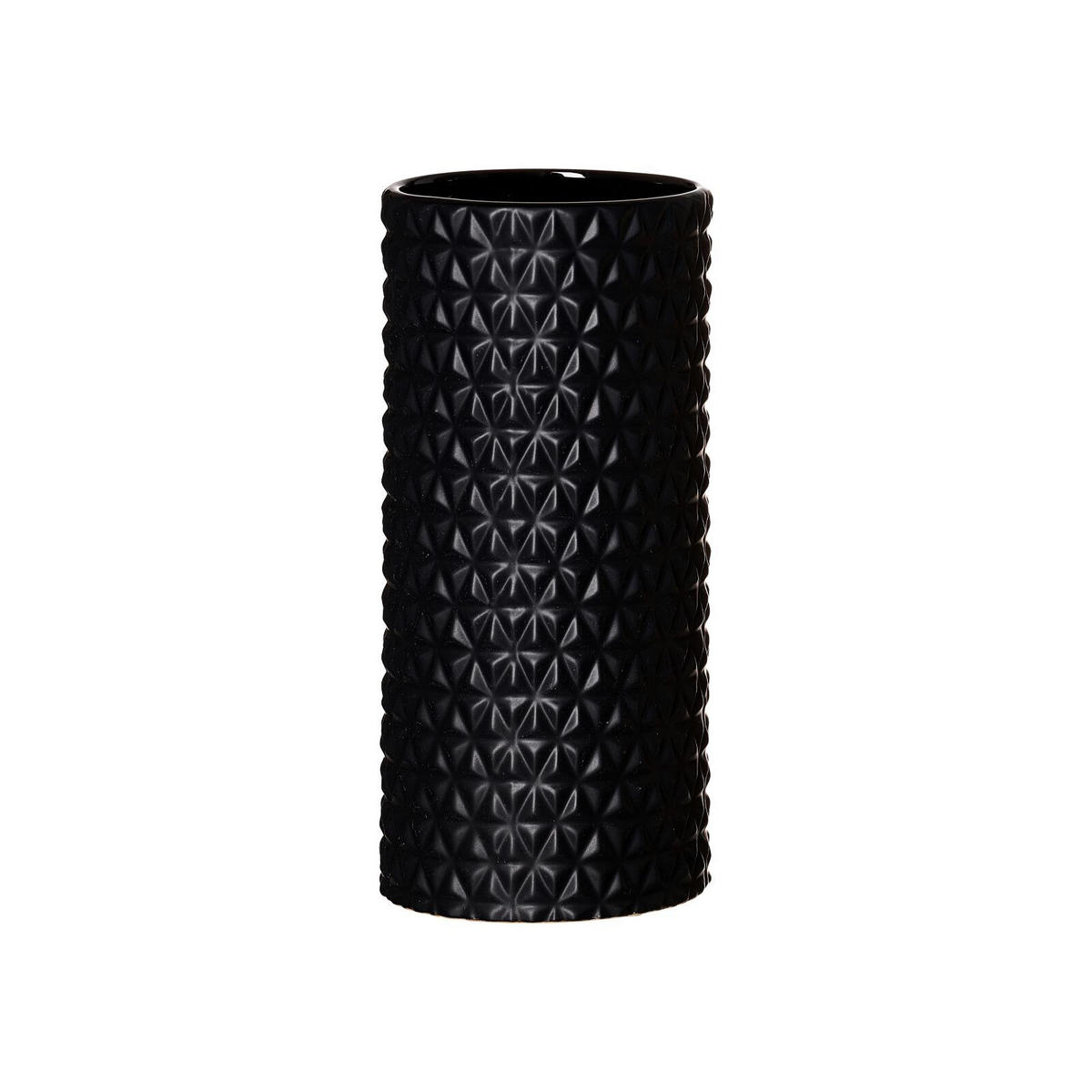 VASE Raute Schwarz 25 cm - Schwarz, Keramik (25cm) - Ritzenhoff Breker
