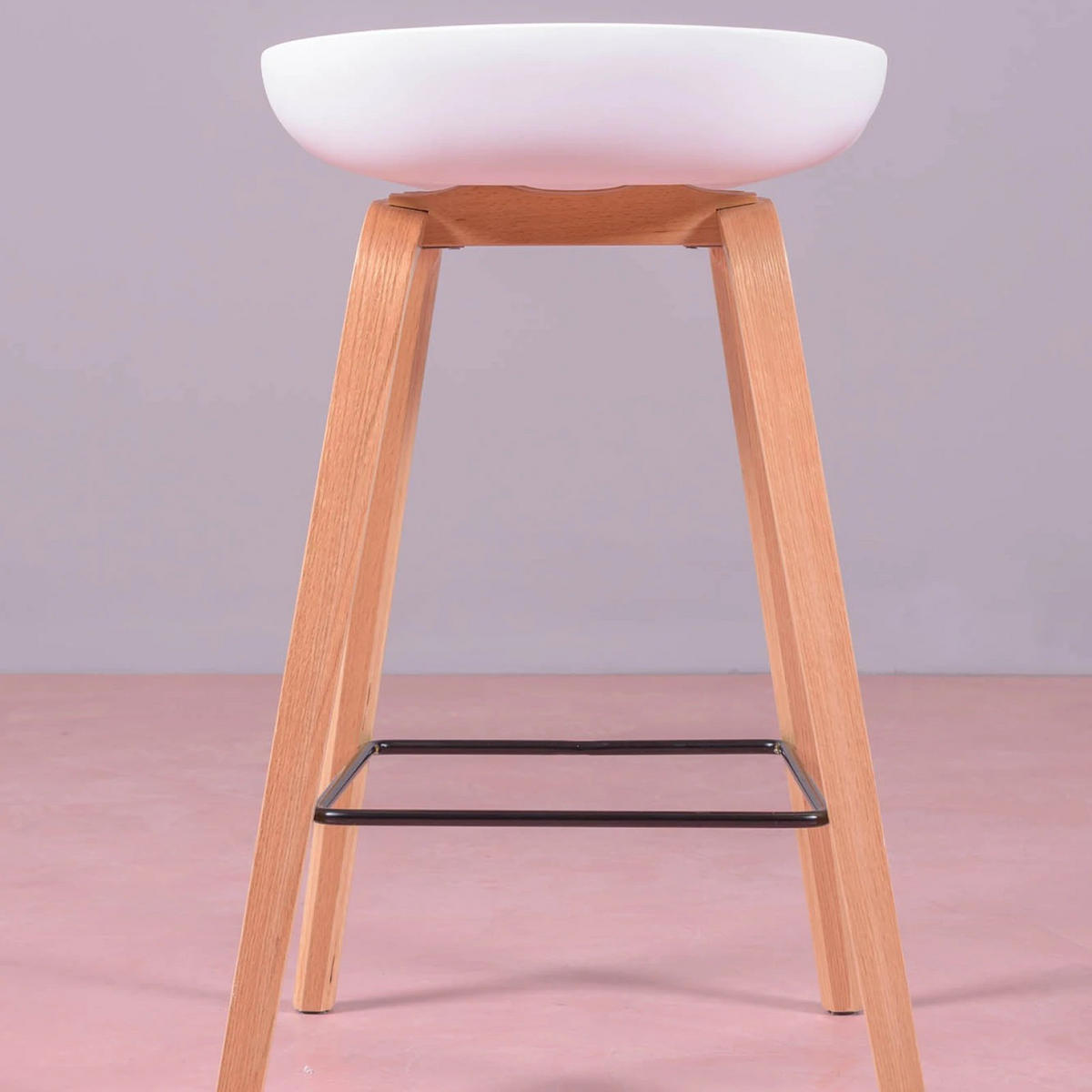 HOCKER Kunststoff Weiß - Weiß, Kunststoff (49/76/45cm) - Nest Dream