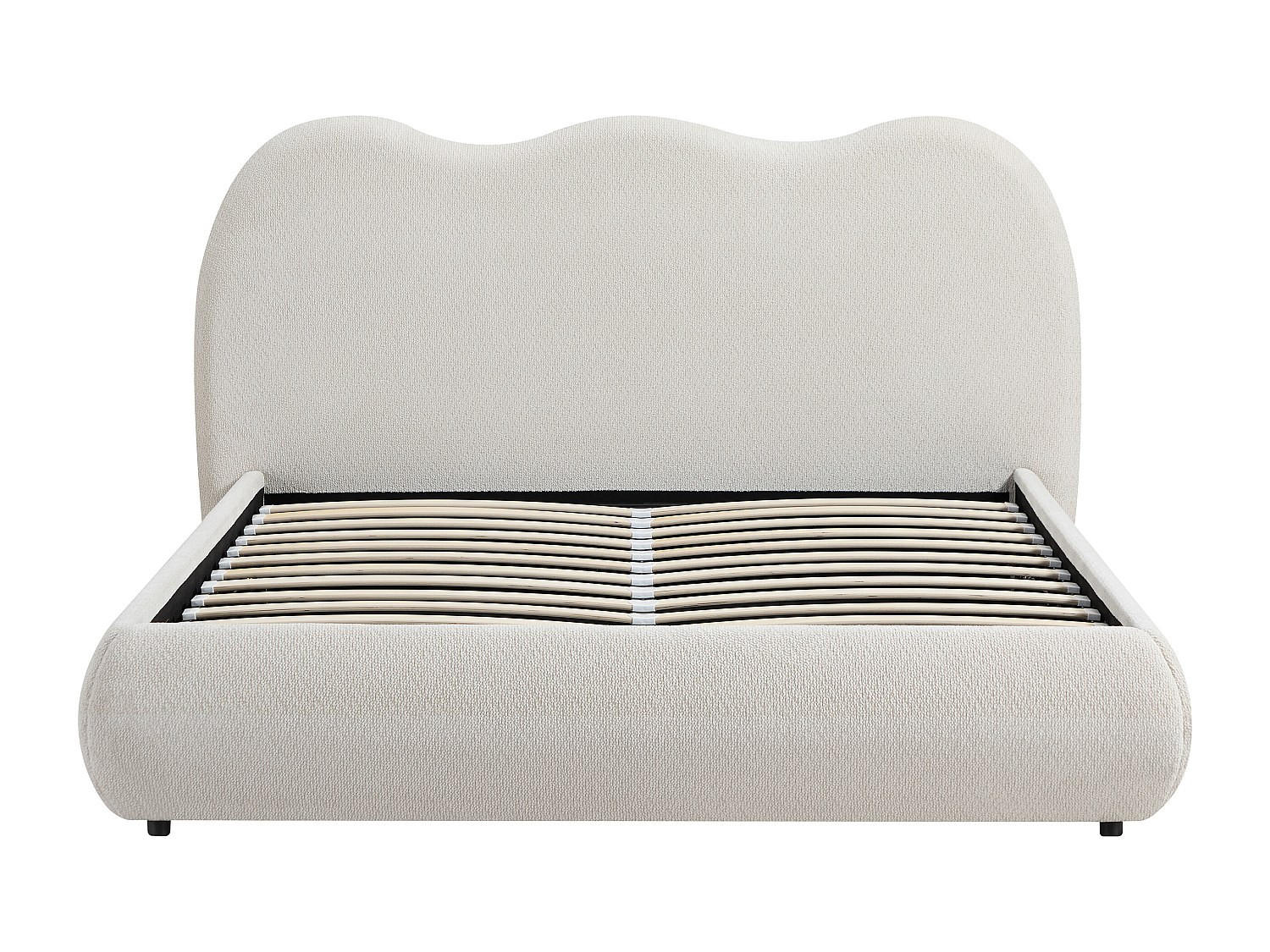 BETT mit Bettkasten - 2 Personen - Stoff - Beige - - Beige, Textil (140/190cm) - Vente-Unique
