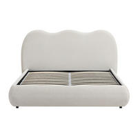 BETT mit Bettkasten - 2 Personen - Stoff - Beige - - Beige, Textil (140/190cm) - Vente-Unique