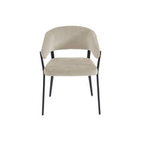 STUHL - 56 cm x 55 cm - Stoff - Beige - AVRELA - Beige, Textil (56/77/55cm) - Vente-Unique