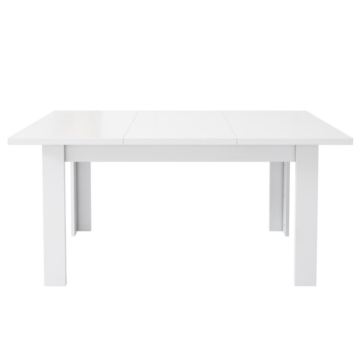 JEDÁLENSKÝ stôl 120/70 cm MDF biely s úložným priestorom - biela, kompozitné drevo (120/70/75cm) - BEAOK