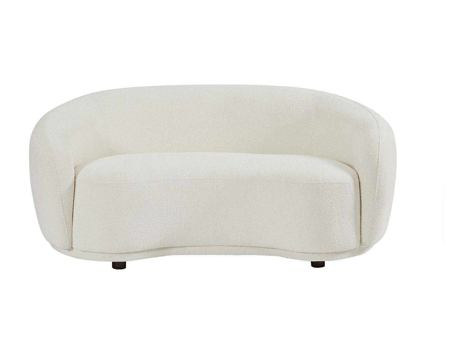 SOFA - 2 Personen - stoff - weiß Bovana - Weiß, Holz/Textil (164/71/90cm) - Vente-Unique