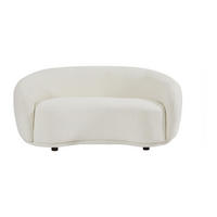 SOFA - 2 Personen - stoff - weiß Bovana - Weiß, Holz/Textil (164/71/90cm) - Vente-Unique