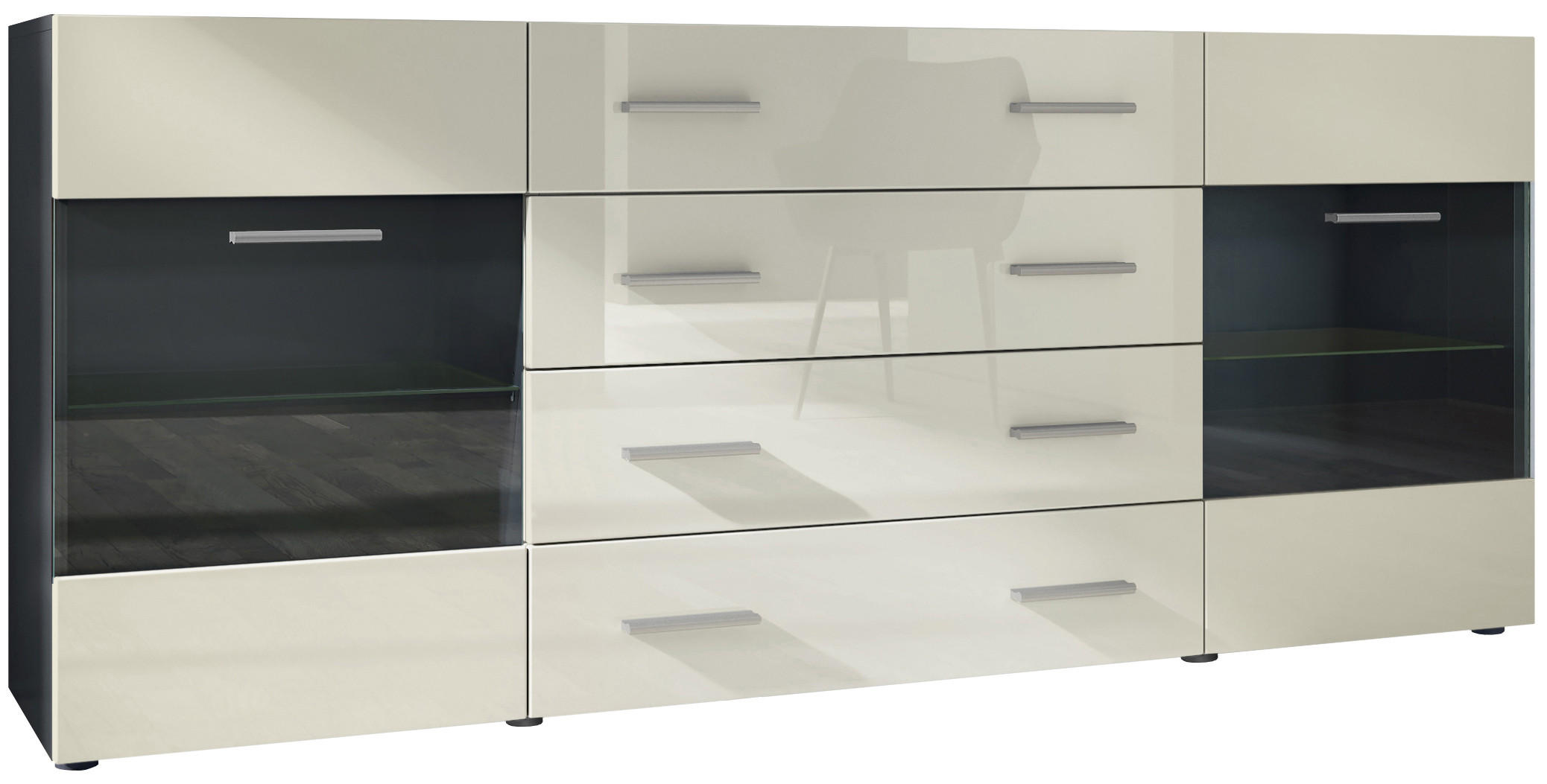 Vladon Sideboard Creme 166x72x35 cm