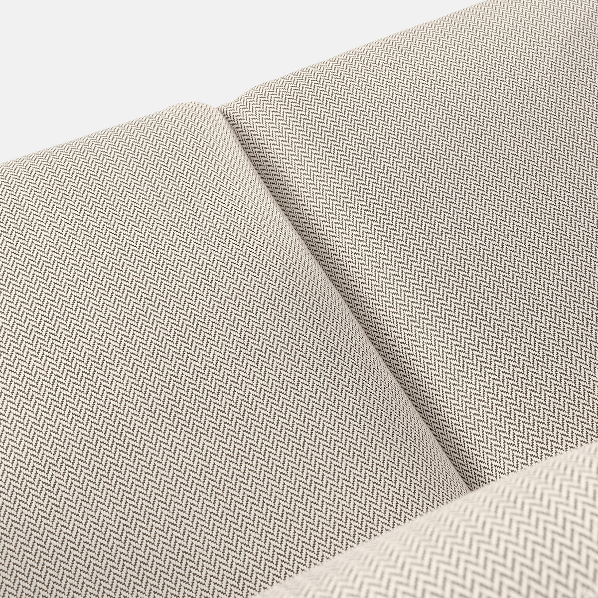 GARTENSOFA RAMBE 2-Personen mit Kissen, Weiß - Beige/Weiß, Textil/Metall (150/80/80cm) - KONSIMO®
