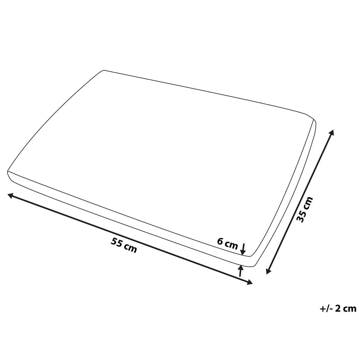KOPFKISSEN Weiß 55/35 cm Muir - Weiß, Textil (55/35cm) - Beliani