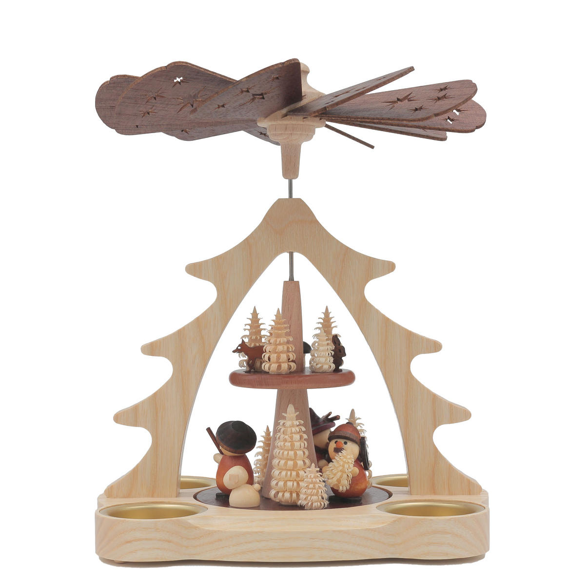 TISCH-PYRAMIDE Schäfer 15/19/24 cm - Multicolor, Holz (19/24/15cm)