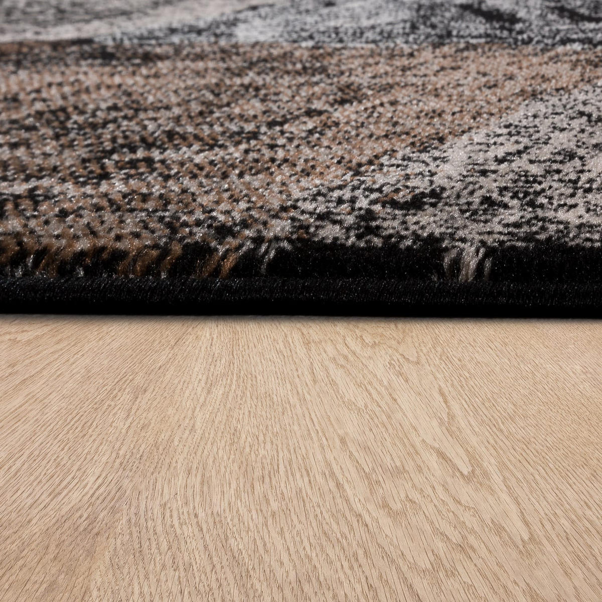 KURZFLORTEPPICH, kariert, Braun, 80 x 150 cm - Braun, Textil (80/150cm) - KADIMA DESIGN