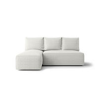 ECKSOFA mit Schlaffunktion SAVIO MINI Quelle 01 Links - Weiß, Textil (200/140cm) - Bedante