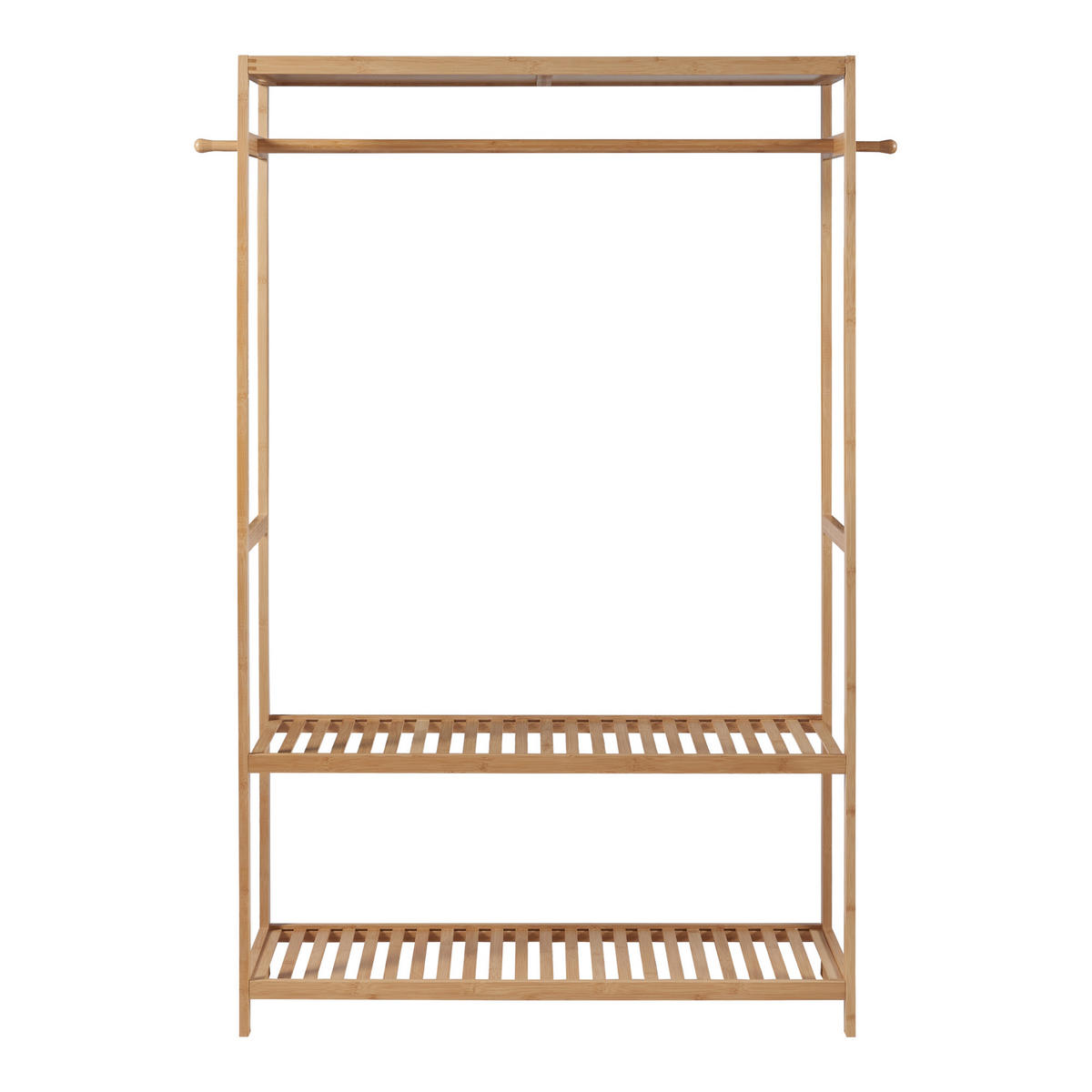 GARDEROBENSTÄNDER Herøy - Naturfarben, Naturmaterialien (100/165/35cm) - [en.casa]