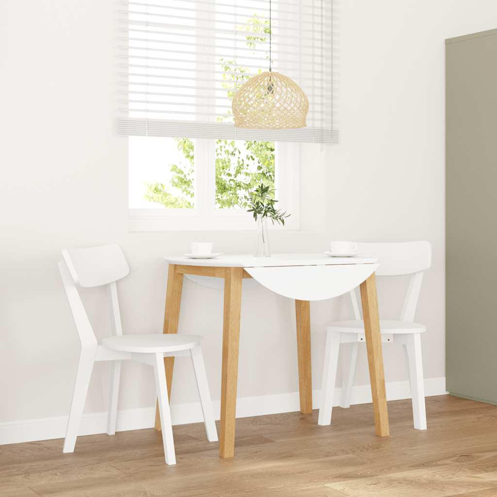 STUHL-SET 2 Stk Brenthain 47.5/79.5/53 cm - Weiß, Holz (47.5/79.5/53cm) - ZMH