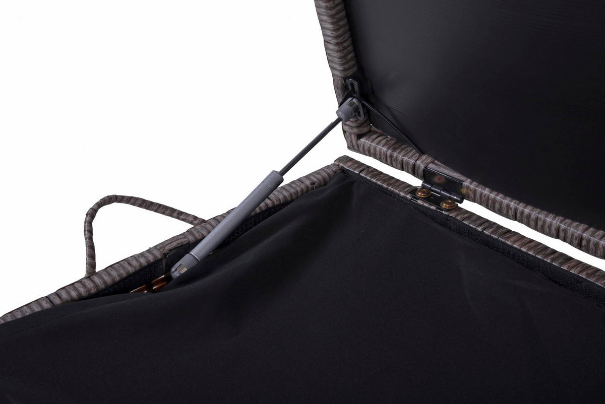 AUFLAGENBOX Vera Braun Kunststoff Gartenbox Kissenbox Outdoor - Braun, Kunststoff (50/60/120cm) - DELUKE