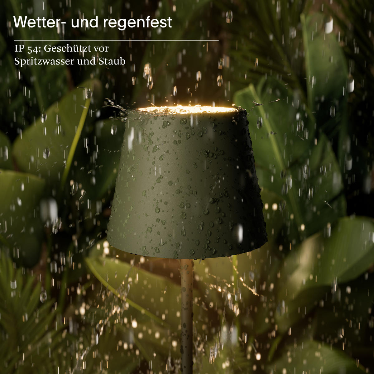 LED Akku-Tischlampe, Nuindie 3.0 2er-Set, tannengrün - Grün, Metall (38/10/38cm) - Sigor