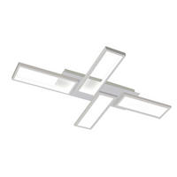 LED DECKENLEUCHTE Creglingen 82.7/54.5/5.6 - Weiß, Metall (82.7/54.5/5.6cm) - Nettlife
