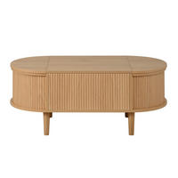 COUCHTISCH 100/48/53,5 cm eiche aus MDF mit höhenverstellbarer Tischplatte - Eichefarben, Holzwerkstoff (100/48/53.5cm) - OKWISH