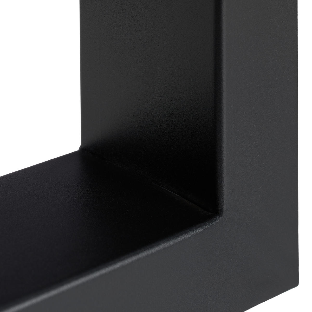 2XTISCHKUFEN - Schwarz, Metall (40/43/8cm) - Relaxdays