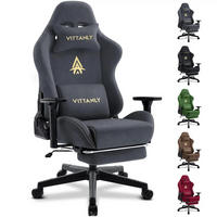 GAMINGSTUHL Ergonomisch Grau - Grau, Textil (40/126/59cm) - Kaket