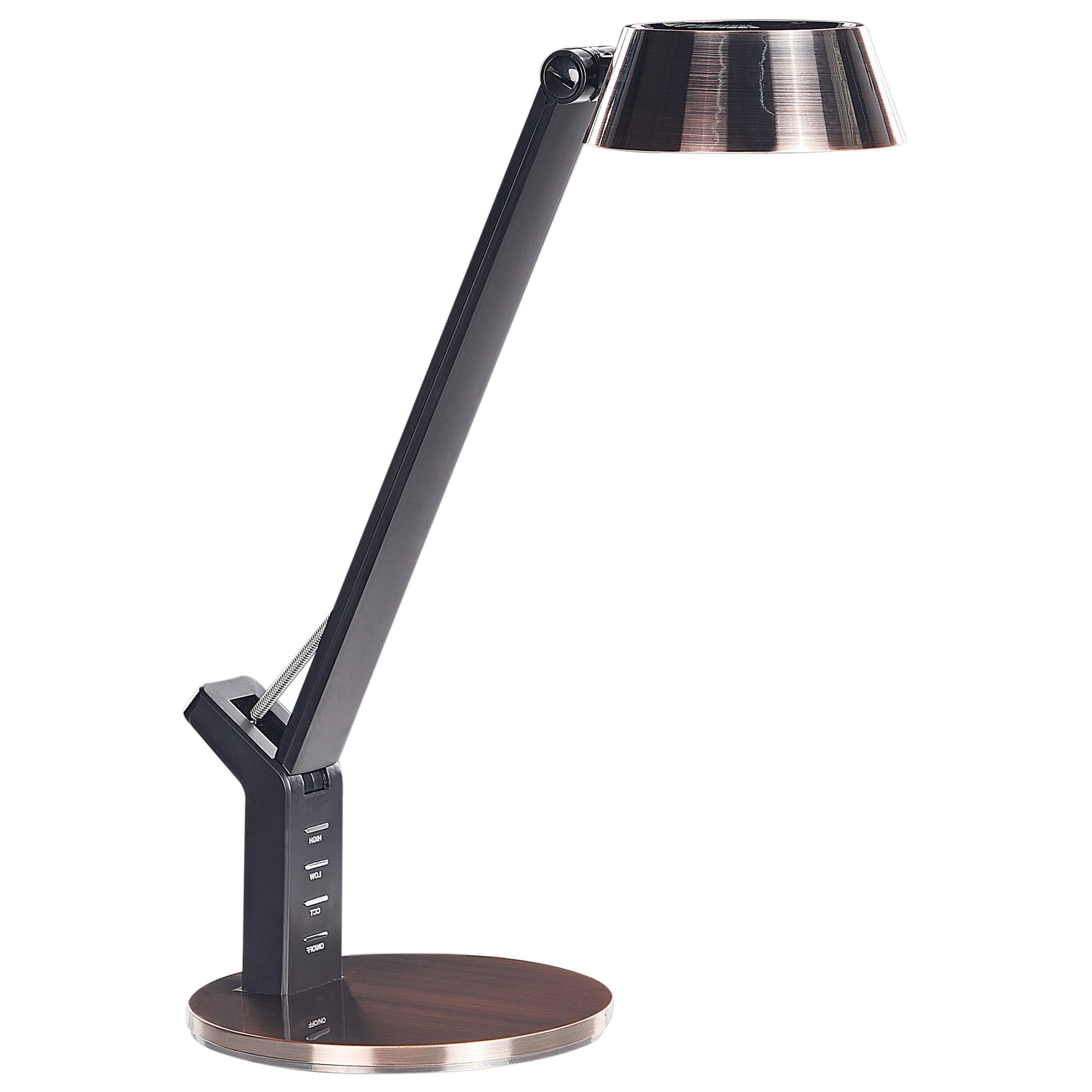 SCHREIBTISCHLAMPE Chamaeleon 17/17/40 cm - Kupferfarben, Metall (17/17/40cm) - Beliani