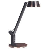 SCHREIBTISCHLAMPE Chamaeleon 17/17/40 cm - Kupferfarben, Metall (17/17/40cm) - Beliani