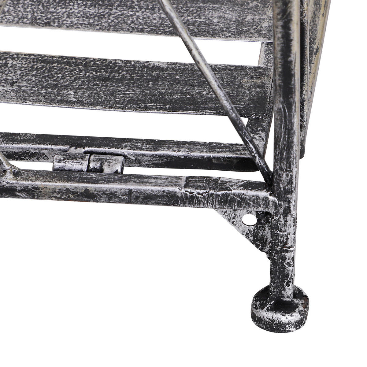 PFLANZREGAL, Metall, Grau - Grau, Metall (25/96/44cm) - Outsunny