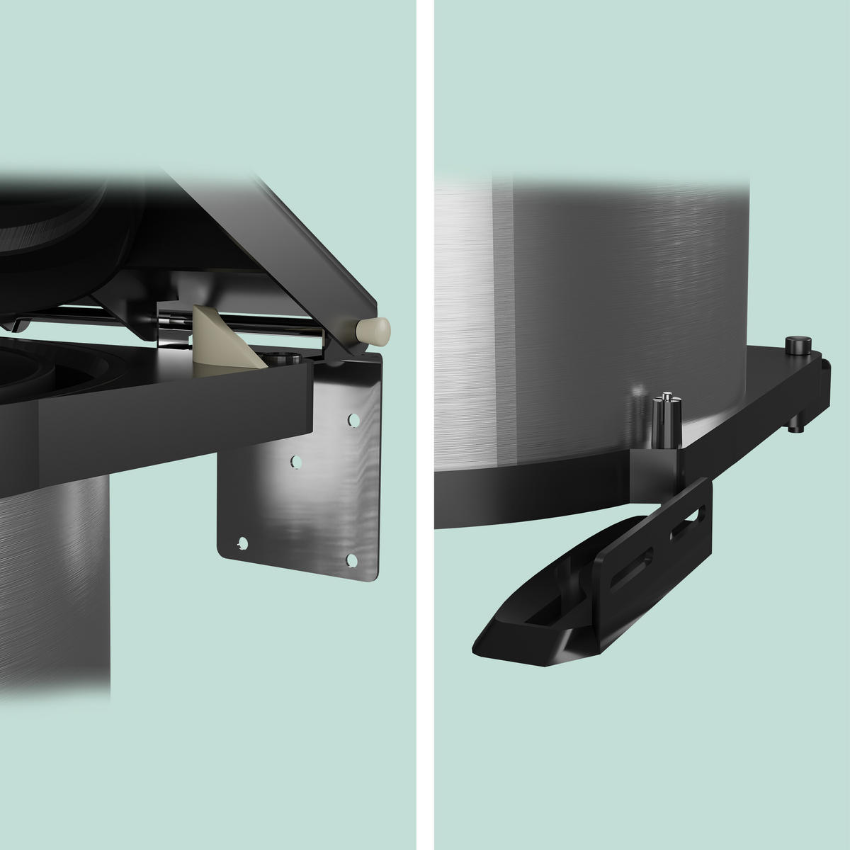 EINBAUMÜLLEIMER - Silberfarben, Kunststoff/Metall (28/37/28.5cm) - Relaxdays