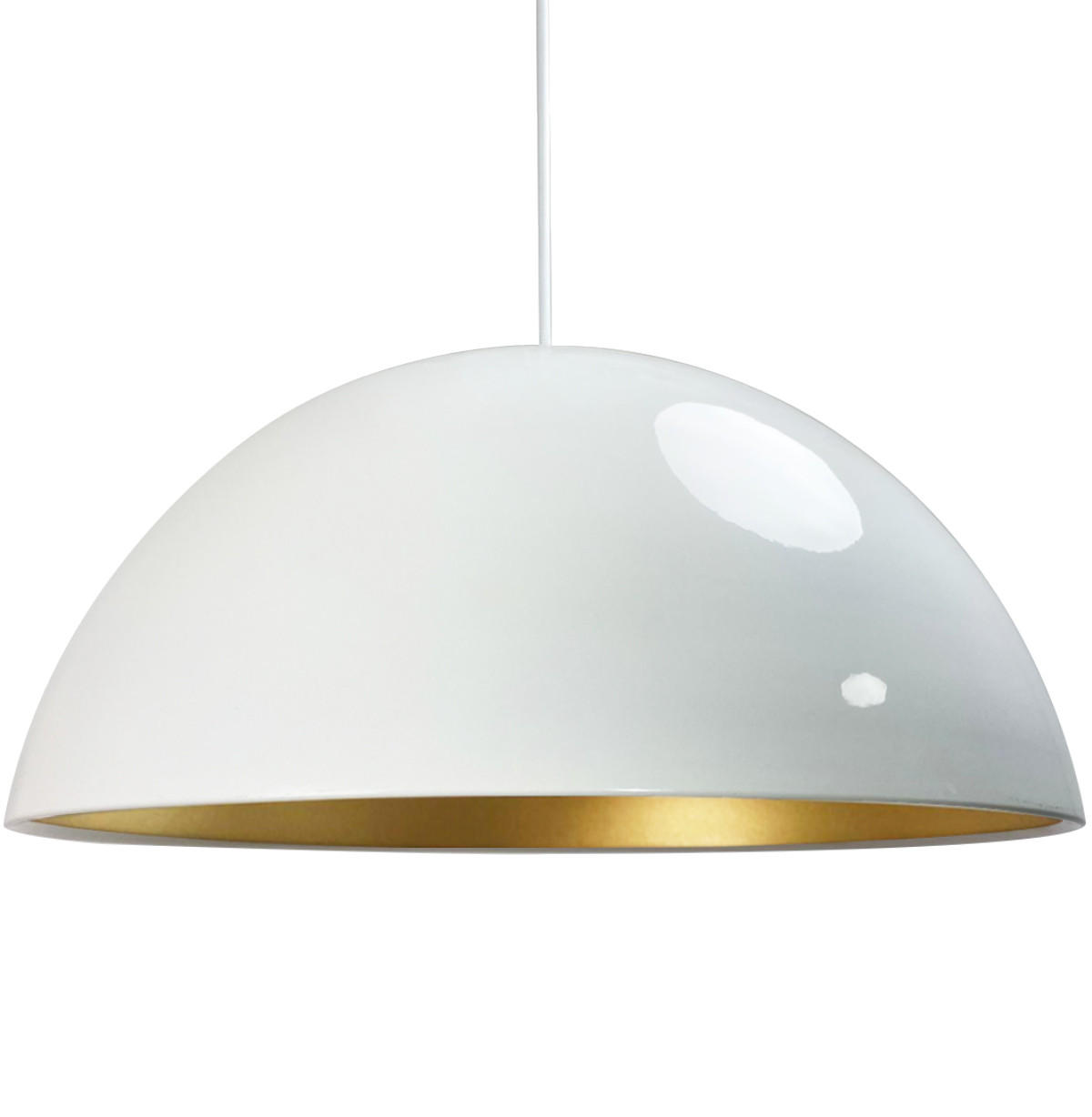 PENDELLEUCHTE Lipeo 40/23 - Weiß, Metall (23/40/23cm) - Bamyum