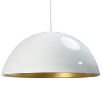 PENDELLEUCHTE Lipeo 40/23 - Weiß, Metall (23/40/23cm) - Bamyum