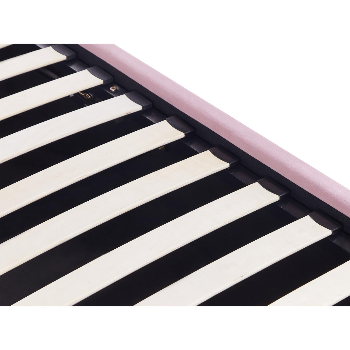 POLSTERBETT Rosa 90-200 cm Anet - Pink, Holzwerkstoff/Textil (90/200cm) - Beliani