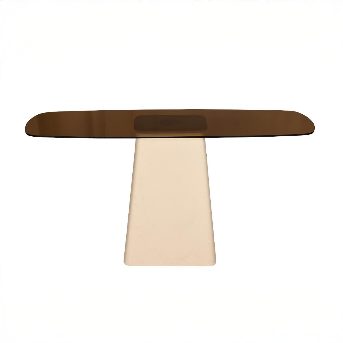 ESSTISCH rechteckig aus Metall 140x40x76cm, créme - Creme, Metall (40/140/76cm) - Livingfurn