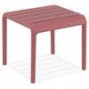 GARTEN-LOUNGETISCH Rot 42x41x40 cm - Rot, Kunststoff (41/42/40cm) - AlterEgo